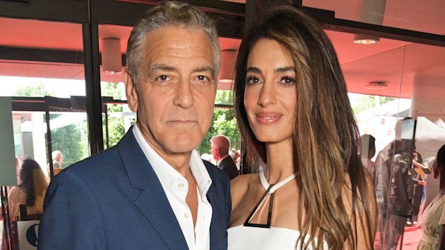 LONDON, ENGLAND - JUNE 26: George Clooney and Amal Clooney attend The King's Trust and TKMaxx & Homesense Awards 2025 at The Royal Festival Hall on June 26, 2025 in London, England. (Photo by Dave Benett/Getty Images)