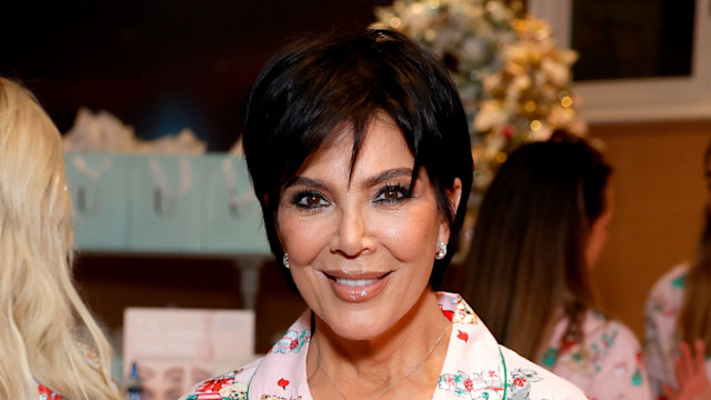 Kris Jenner attends Kathy & Nicky Hilton's Annual Holiday Printfresh Pajama Launch Party Benefitting Animal Haven and Camp Cocker Rescue on November 18, 2024 in Los Angeles, California.