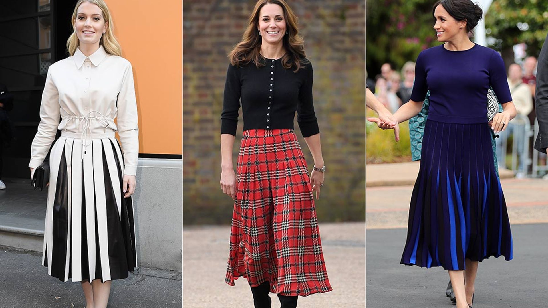 royals pleated skirt