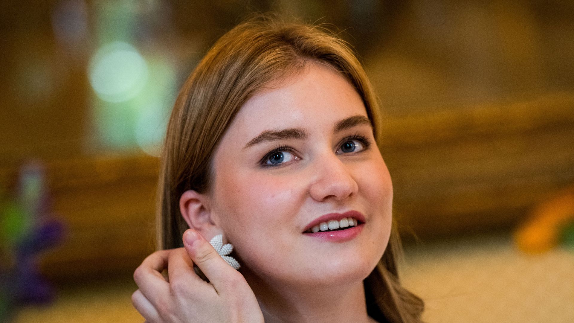 princess elisabeth carrying out solo royal engagement at palace