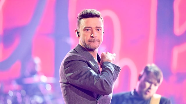 Justin Timberlake performs onstage at the 2024 iHeartRadio Music Awards held at the Dolby Theatre on April 1, 2024 in Los Angeles, California. 