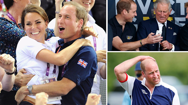 Collage of prince william looking strong 