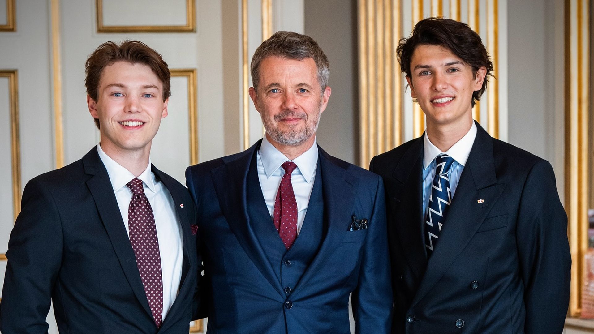 King Frederik with Count Nikolai and Count Felix