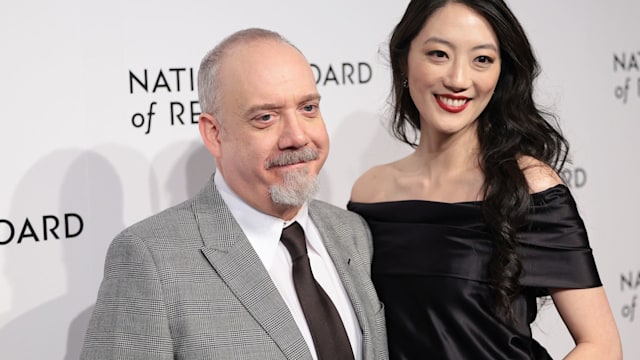 NEW YORK, NEW YORK - JANUARY 11: (L-R) Paul Giamatti and Clara Wong attend the National Board Of Review 2024 Awards Gala at Cipriani 42nd Street on January 11, 2024 in New York City. (Photo by Dimitrios Kambouris/Getty Images for National Board of Review)