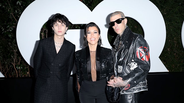 landon barker kourtney kardashian travis barker gq men of the year party 2022