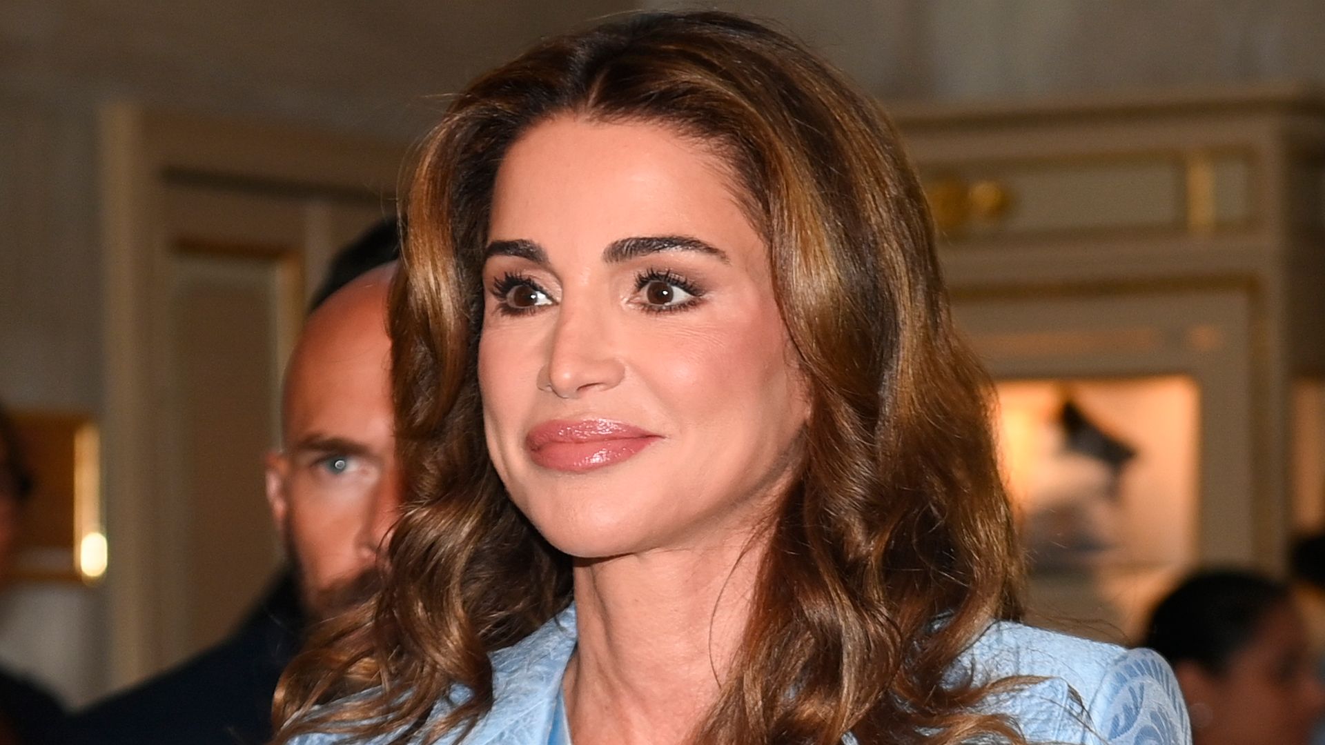 Queen Rania is every inch the doting grandmother as she celebrates royal first with baby Iman