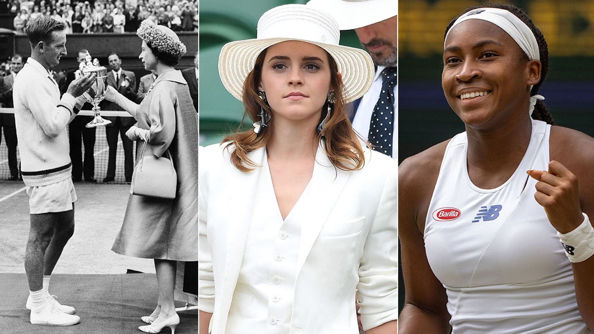 The Queen, Emma Watson and Coco Gauff at Wimbledon
