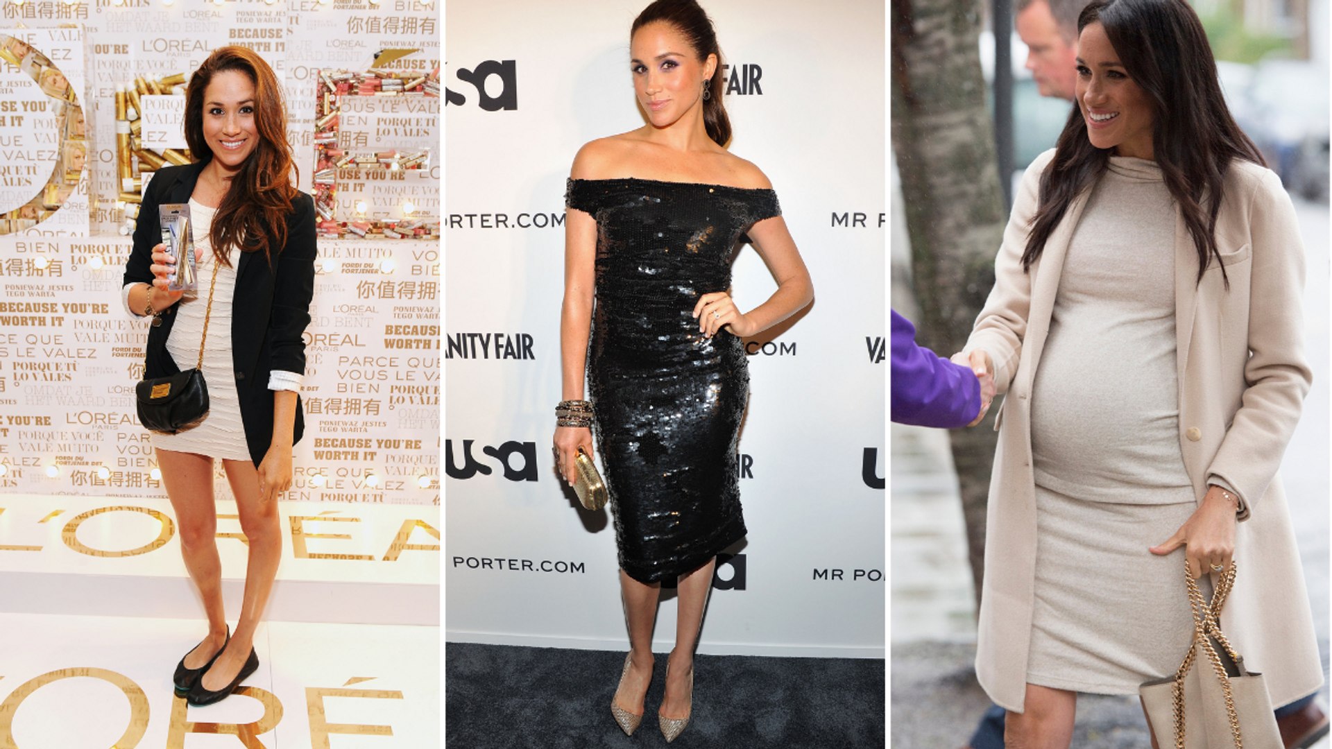 Meghan Markle's best bodycon dresses through the archives | HELLO!