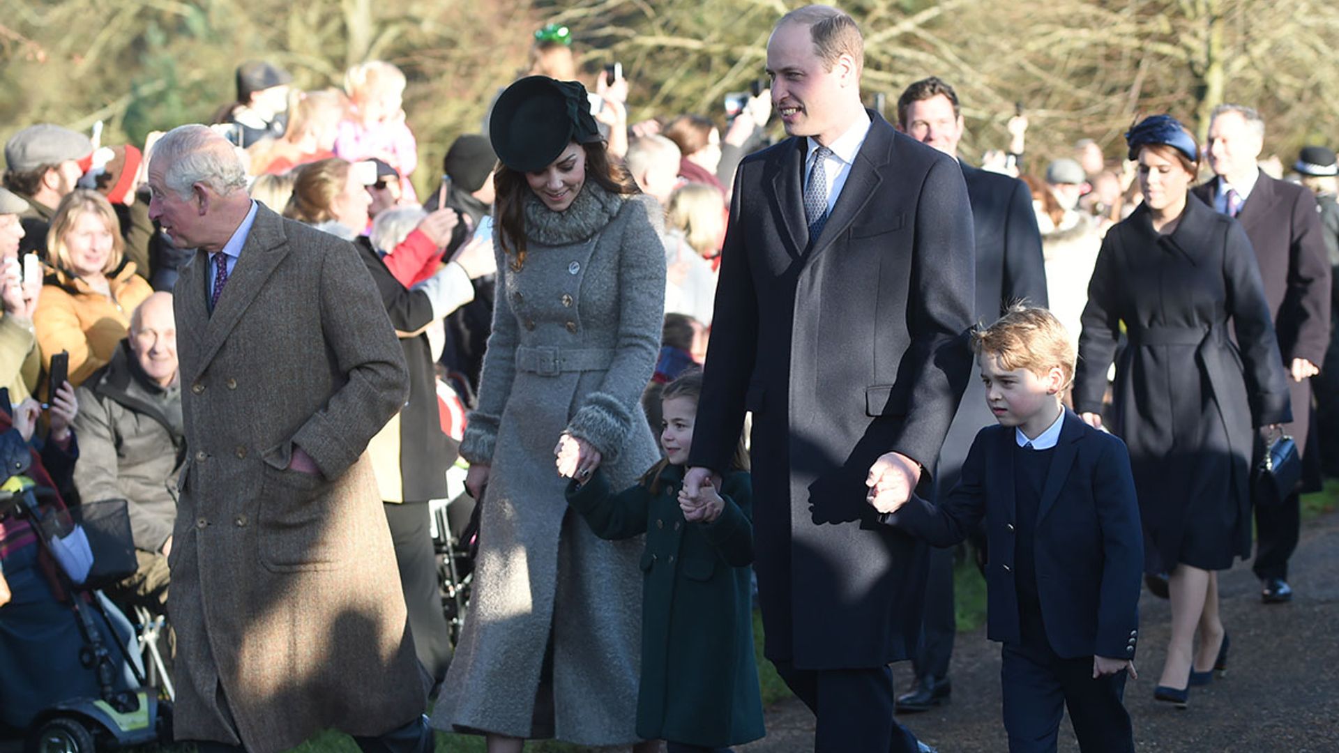 Kate Middleton takes Prince and Princess Charlotte to join the