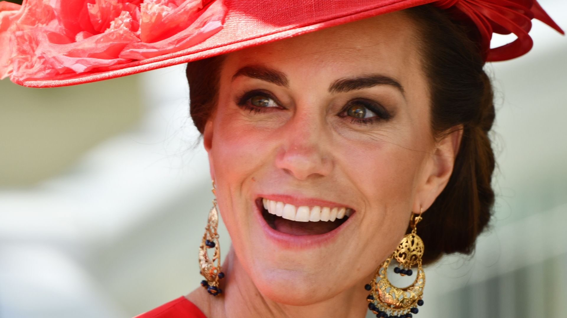 Kate Middleton wearing red at Royal Ascot 