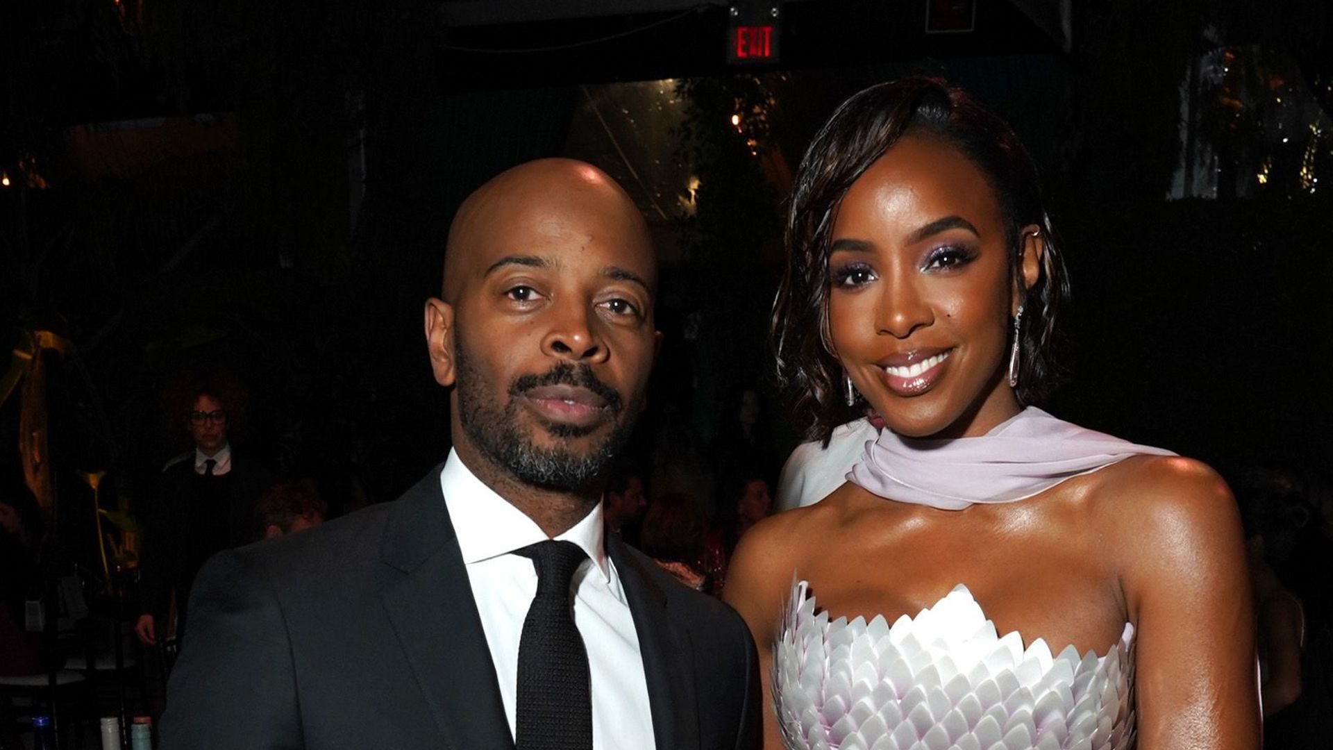 Tim Weatherspoon and Kelly Rowland attend the 2022 Baby2Baby Gala on November 12, 2022 in West Hollywood, California