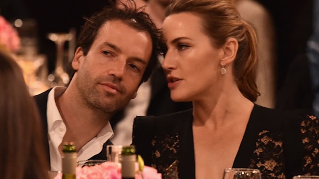 Edward Abel Smith and Kate Winslet sat at an awards event talking