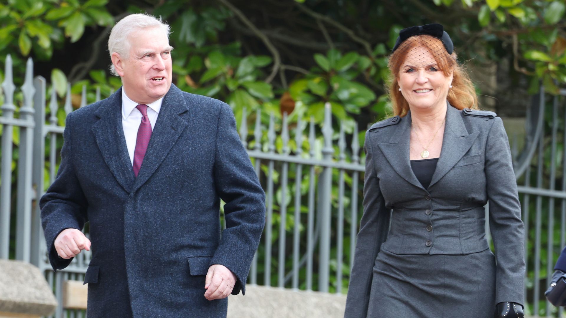 Prince Andrew, Duke of York, and Sarah, Duchess of York attend the Thanksgiving Service for King Constantine of the Hellenes