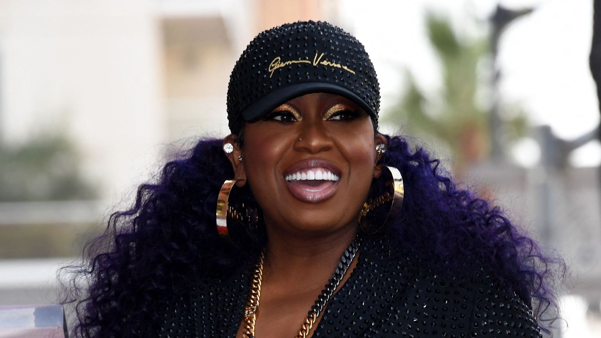 US hip hop recording artist Missy Elliott smiles during the ceremony to honor her with the 2,708th star on the Hollywood Walk of Fame in Los Angeles, California on November 8, 2021.