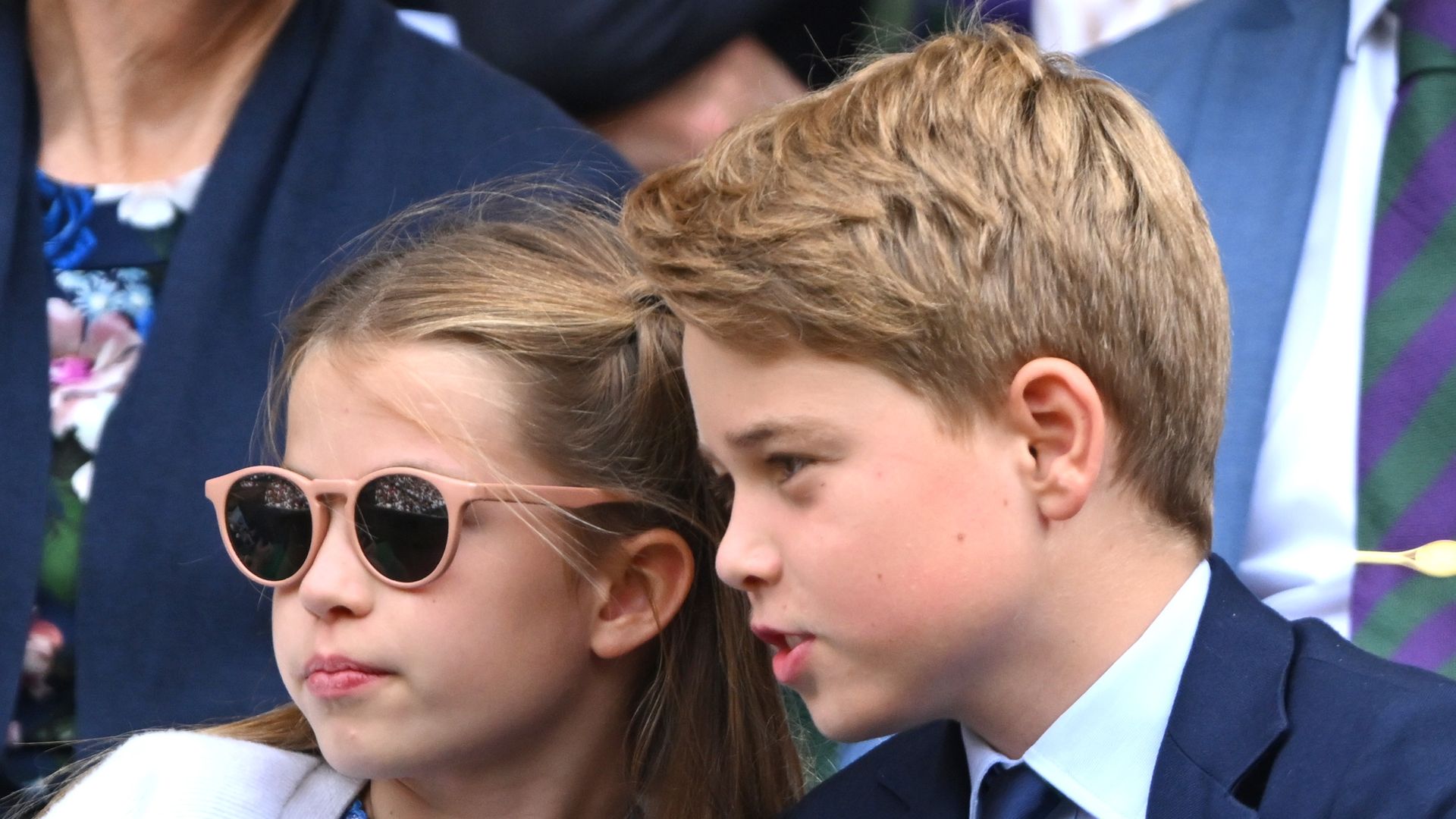 Princess Charlotte and Prince George at Wimbledon