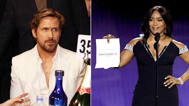 Ryan Gosling and Angela Bassett during the 2024 Critics Choice Awards