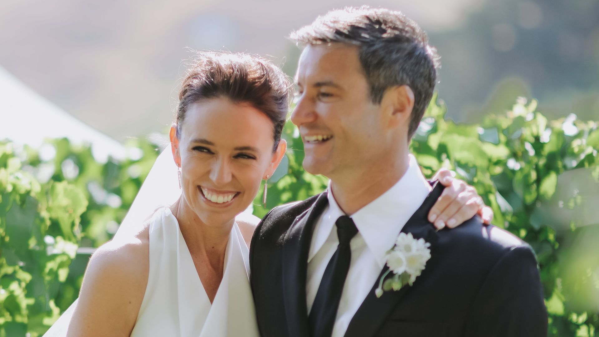 Jacinda Ardern, 43, marries her partner of 10 years Clarke Gayford, 47 in private New Zealand ceremony