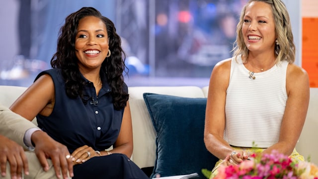 Sheinelle Jones and Dylan Dreyer on Friday, August 16, 2024 