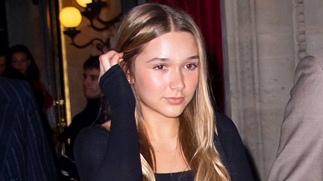 Harper Beckham and David Beckham
David Beckham and family leave their hotel, Paris, France