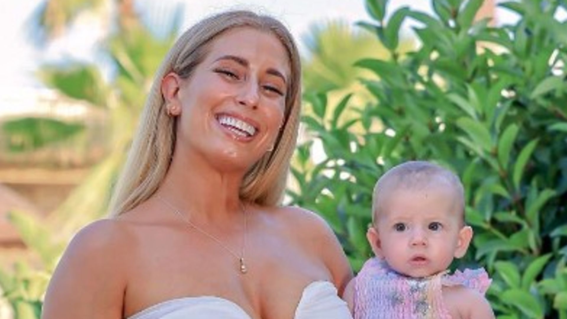 Stacey Solomon and baby Belle