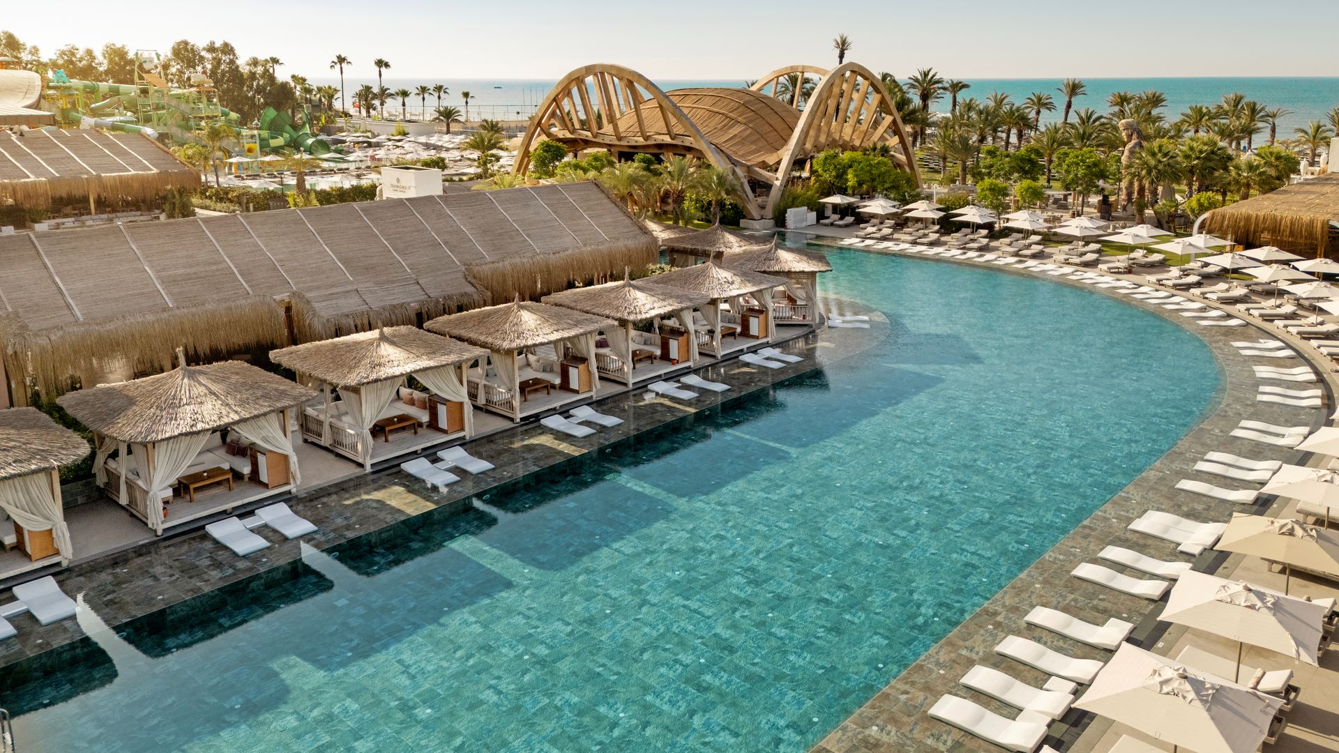 Cullinan Belek hotel Turkey view of the pools
