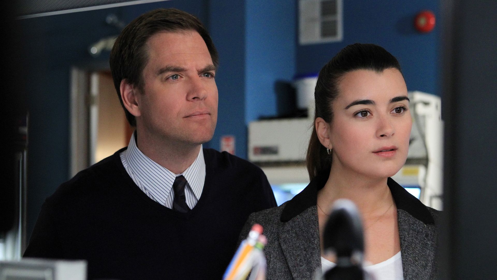 Michael Weatherly and Cote de Pablo on NCIS