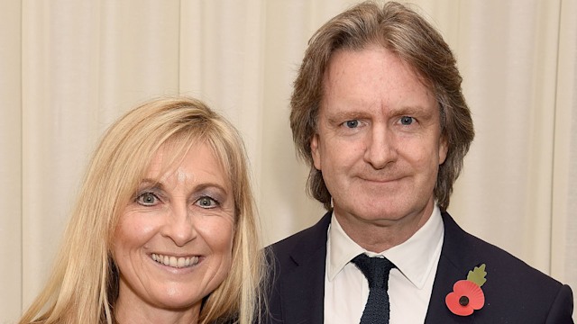 Fiona Phillips with her husband Martin Frizell 