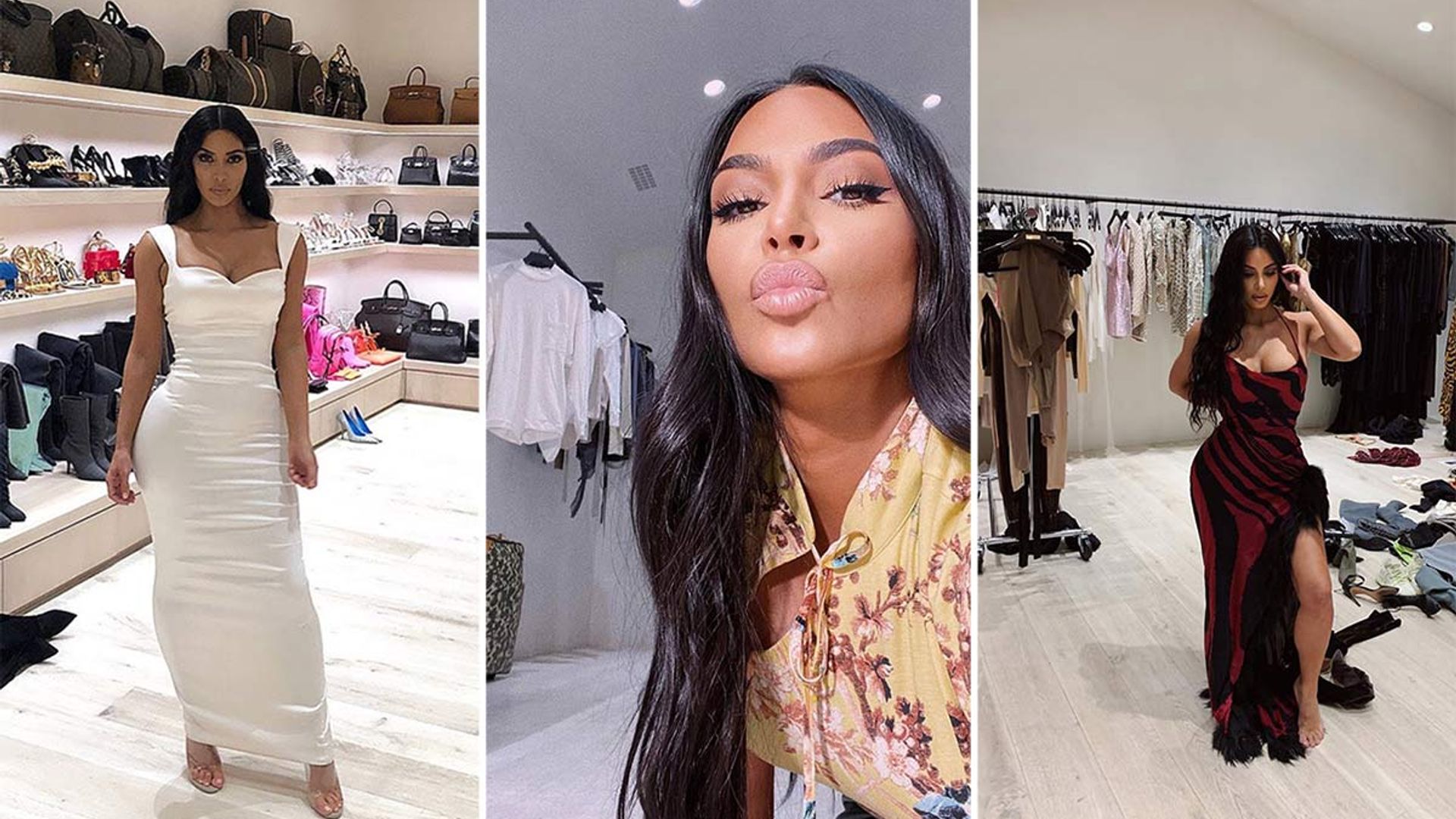 Inside Kim Kardashian's incredible walk-in wardrobe: all the pictures ...