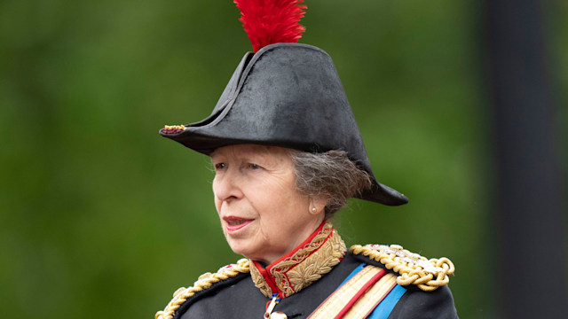 Princess Anne, Princess Royal during Trooping the Colour on June 15, 2024 in London, England. Trooping the Colour is a ceremonial parade celebrating the official birthday of the British Monarch. 