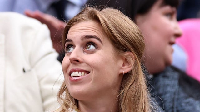 princess beatrice at wimbledon in floral dress