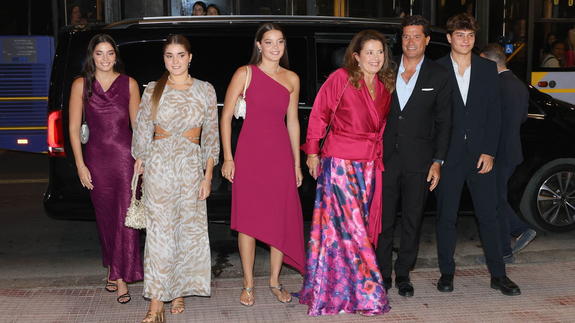 Princess Alexia and Carlos Morales with their four children