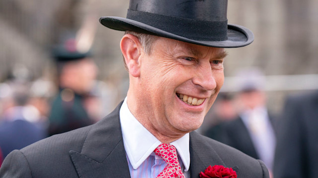 rince Edward, Earl of Wessex, known as the Earl of Forfar in Scotland, during a garden party at the 