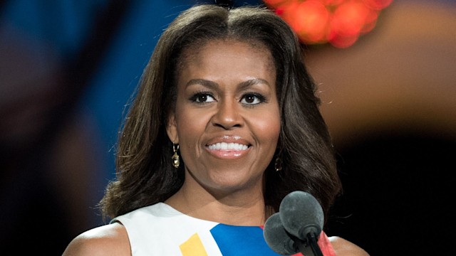 Former First Lady Michelle Obama speaks at the opening ceremony of the Special Olympics World Games Los Angeles 2015  at Los Angeles Memorial Coliseum on July 25, 2015 in Los Angeles, California.