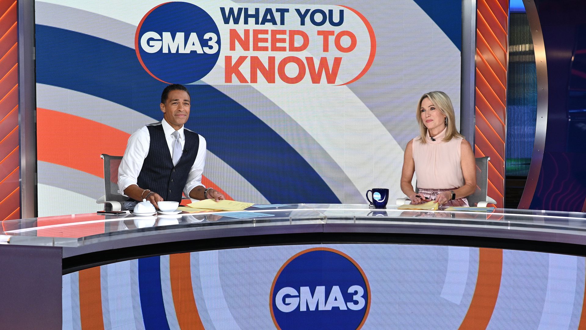 T.J. Holmes and Amy Robach on gma3