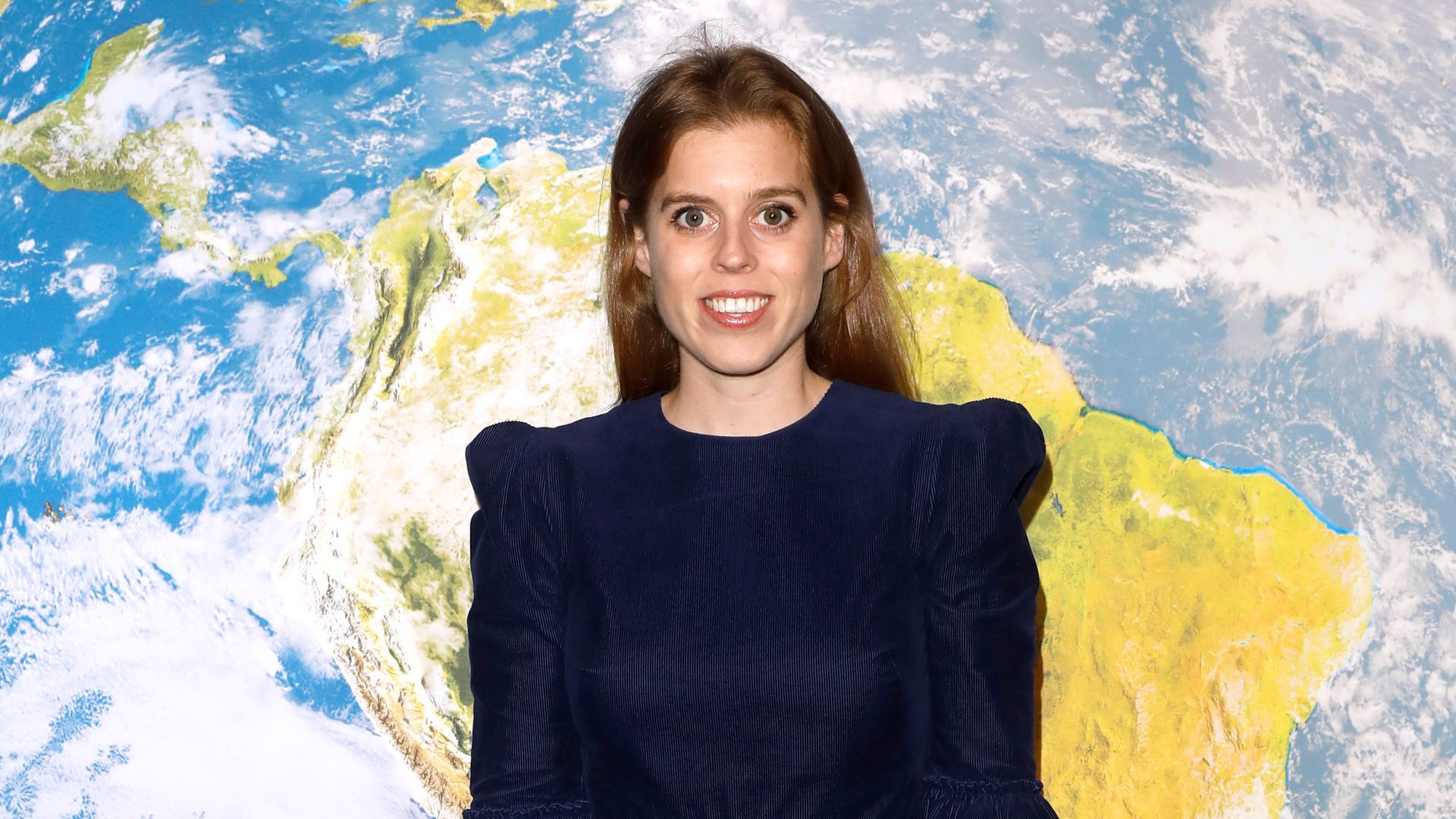 Princess Beatrice wears chic navy dress by The Vampire's Wife