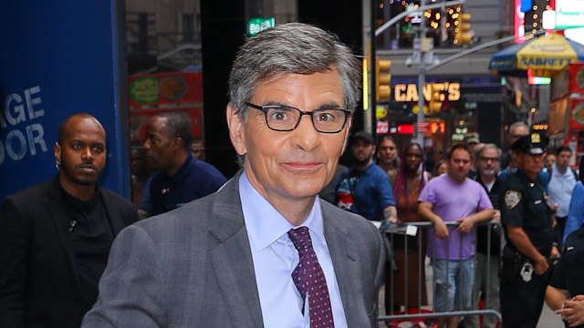 George Stephanopoulos outside the GMA studios 