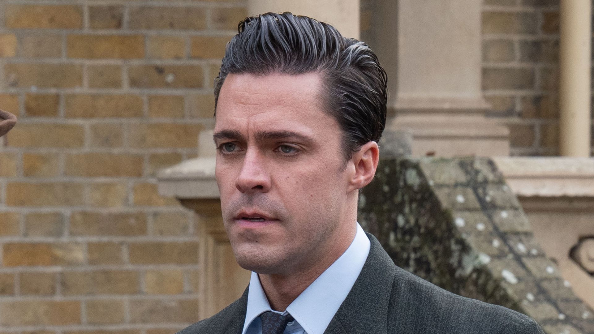 close-up of man in suit