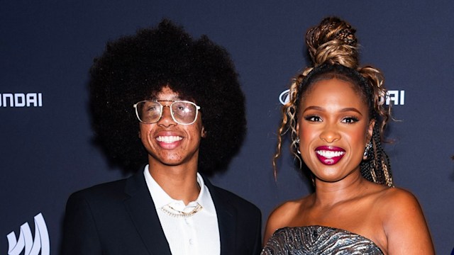 David Daniel Otunga Jr. and Jennifer Hudson attend the 35th Annual GLAAD Media Awards at the New York Hilton Midtown on May 11, 2024 in New York City