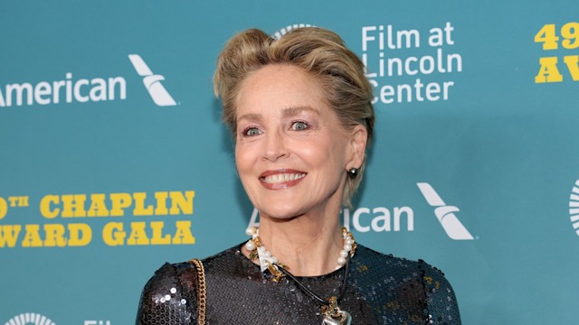 Sharon Stone attends the 49th Chaplin Award Honoring Jeff Bridges at Lincoln Center on April 29, 2024 in New York City.