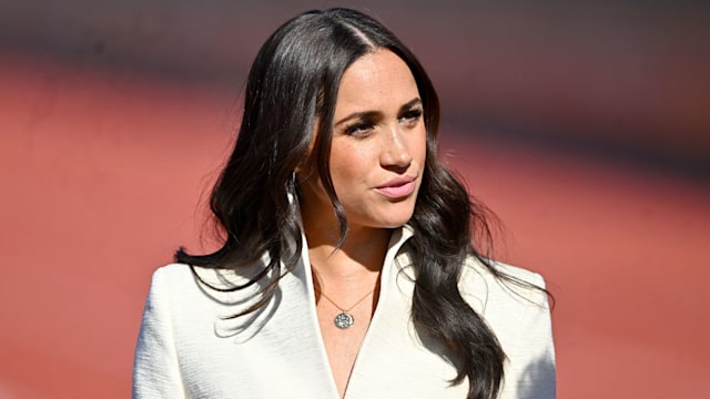 THE HAGUE, NETHERLANDS - APRIL 17: Meghan, Duchess of Sussex attends day two of the Invictus Games 2020 at Zuiderpark on April 17, 2022 in The Hague, Netherlands. (Photo by Samir Hussein/WireImage)