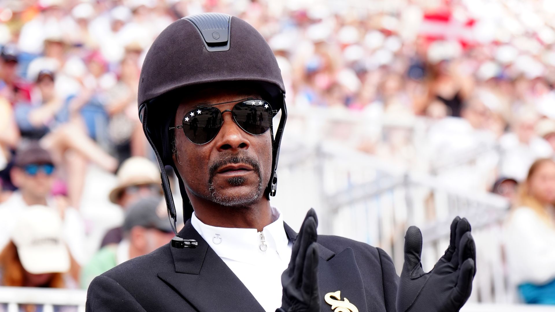 Snoop Dogg rocks full equestrian gear at Olympics alongside unlikely BFF Martha Stewart