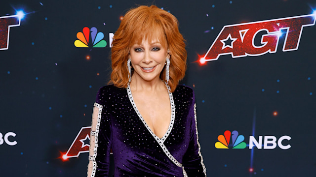 Reba usually sports a bouncy blowdry 