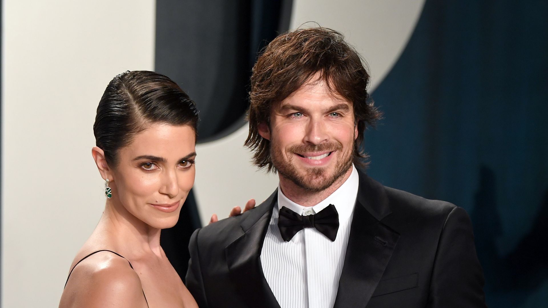 Nikki Reed and Ian Somerhalder attend the 2020 Vanity Fair Oscar Party hosted by Radhika Jones at Wallis Annenberg Center for the Performing Arts on February 09, 2020 in Beverly Hills, California
