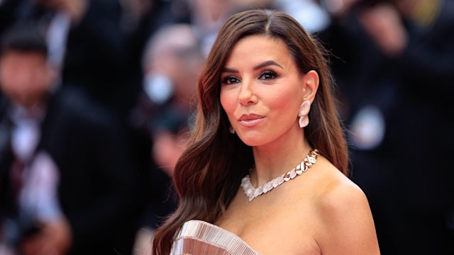 US actress Eva Longoria arrives for the Opening Ceremony and the screening of the film "Partir un Jour" (Bye Bye) presented out of competition at the 78th edition of the Cannes Film Festival in Cannes, southern France, on May 13, 2025       