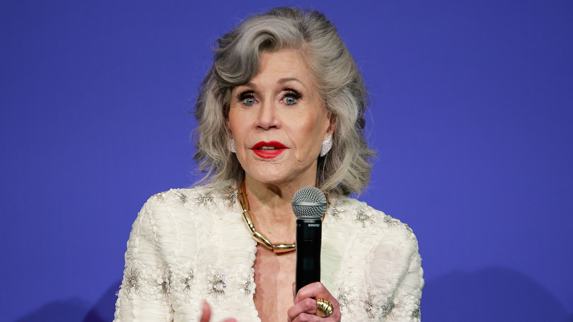Jane Fonda makes rare comment about being a stepmother through her 'number of marriages' as she talks family life