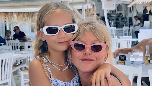 goldie hawn and granddaughter rio in swimwear on family vacation