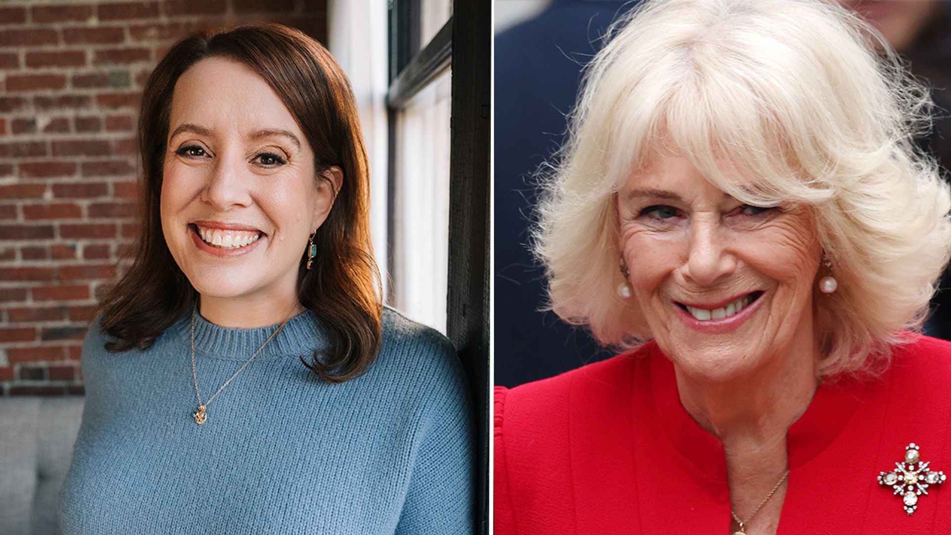 split image, author Julia quinn, Queen Camilla