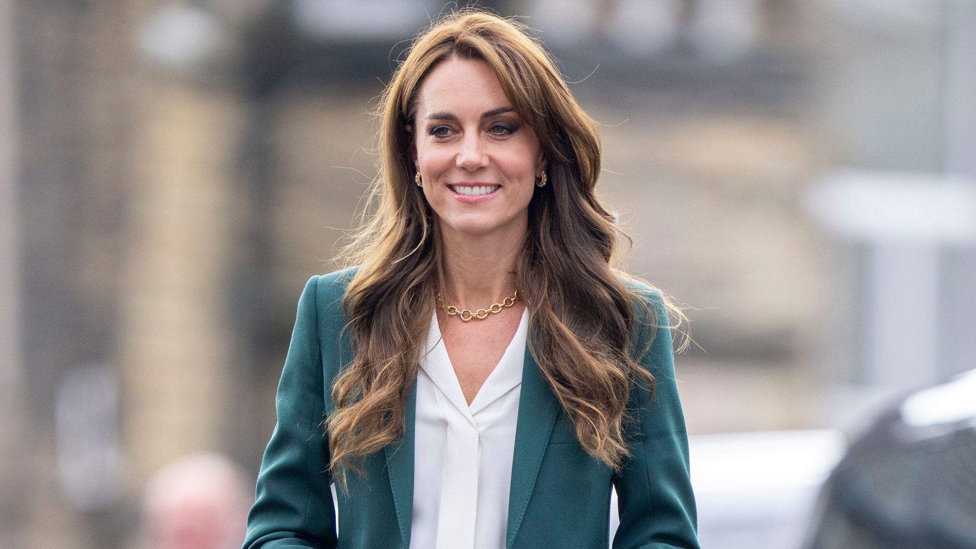 Princess Kate wearing a piece of jewellery by New York-based label Laura Lombardi 