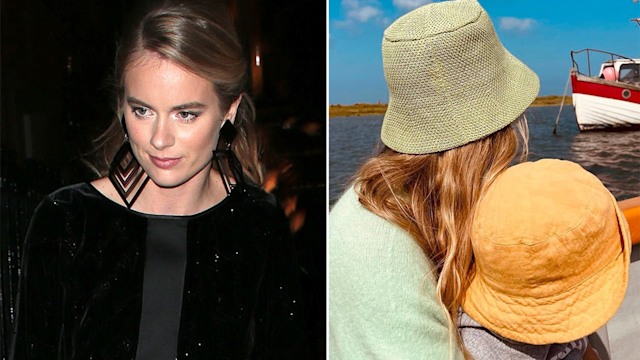 Cressida Bonas and her son split image 