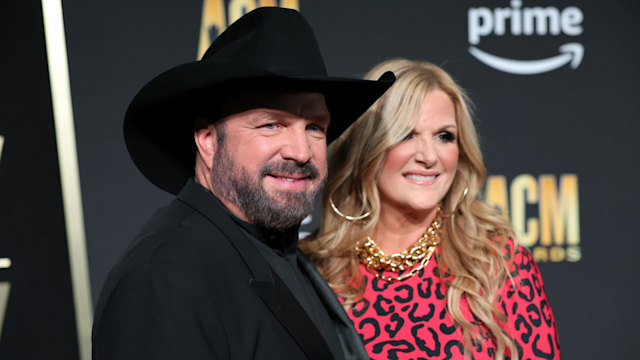 Garth Brooks and Trisha Yearwood attend the 58th Academy Of Country Music Awards at The Ford Center at The Star on May 11, 2023 in Frisco, Texas.